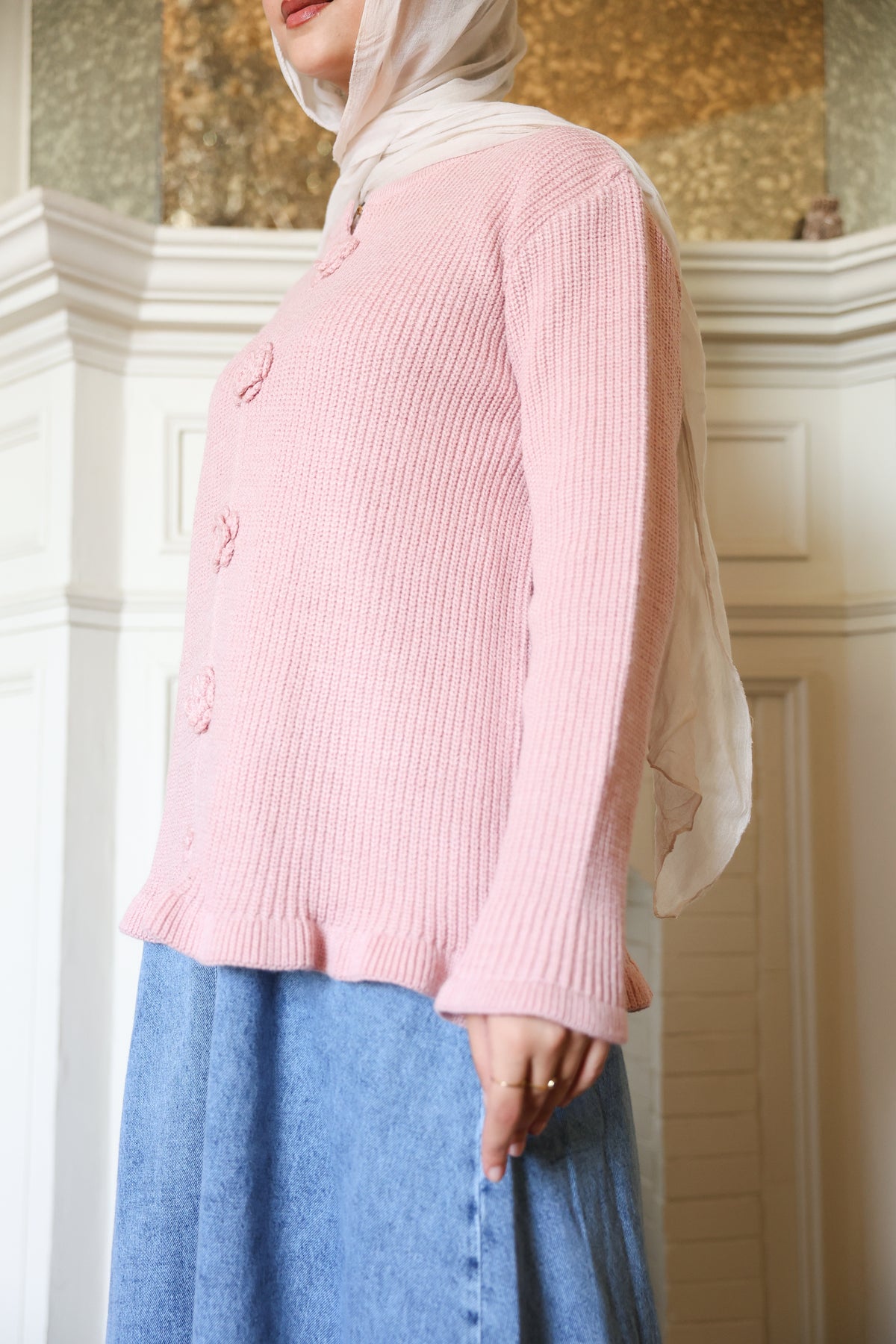 Light Blue Denim Skirt