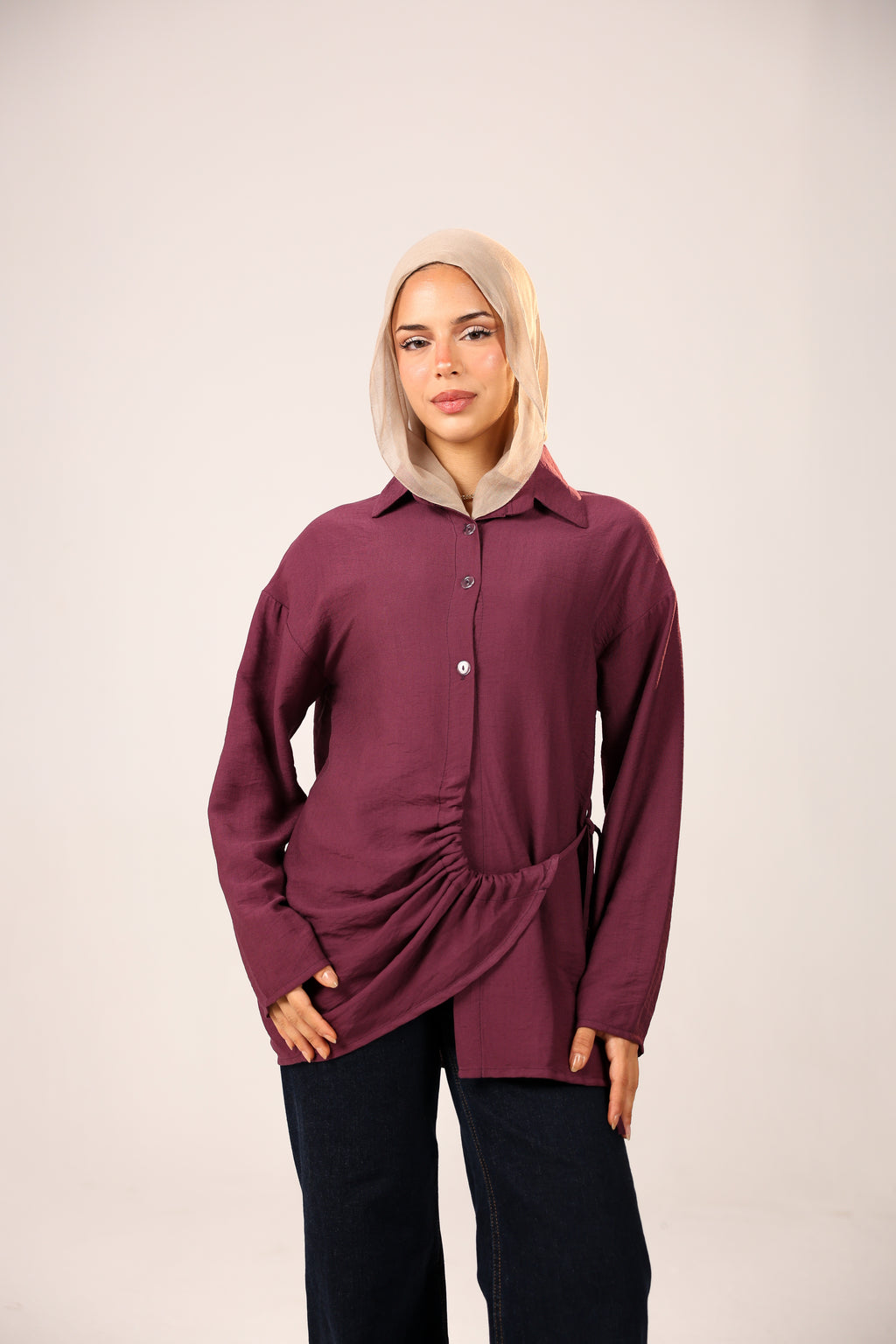 The daily linen blouse