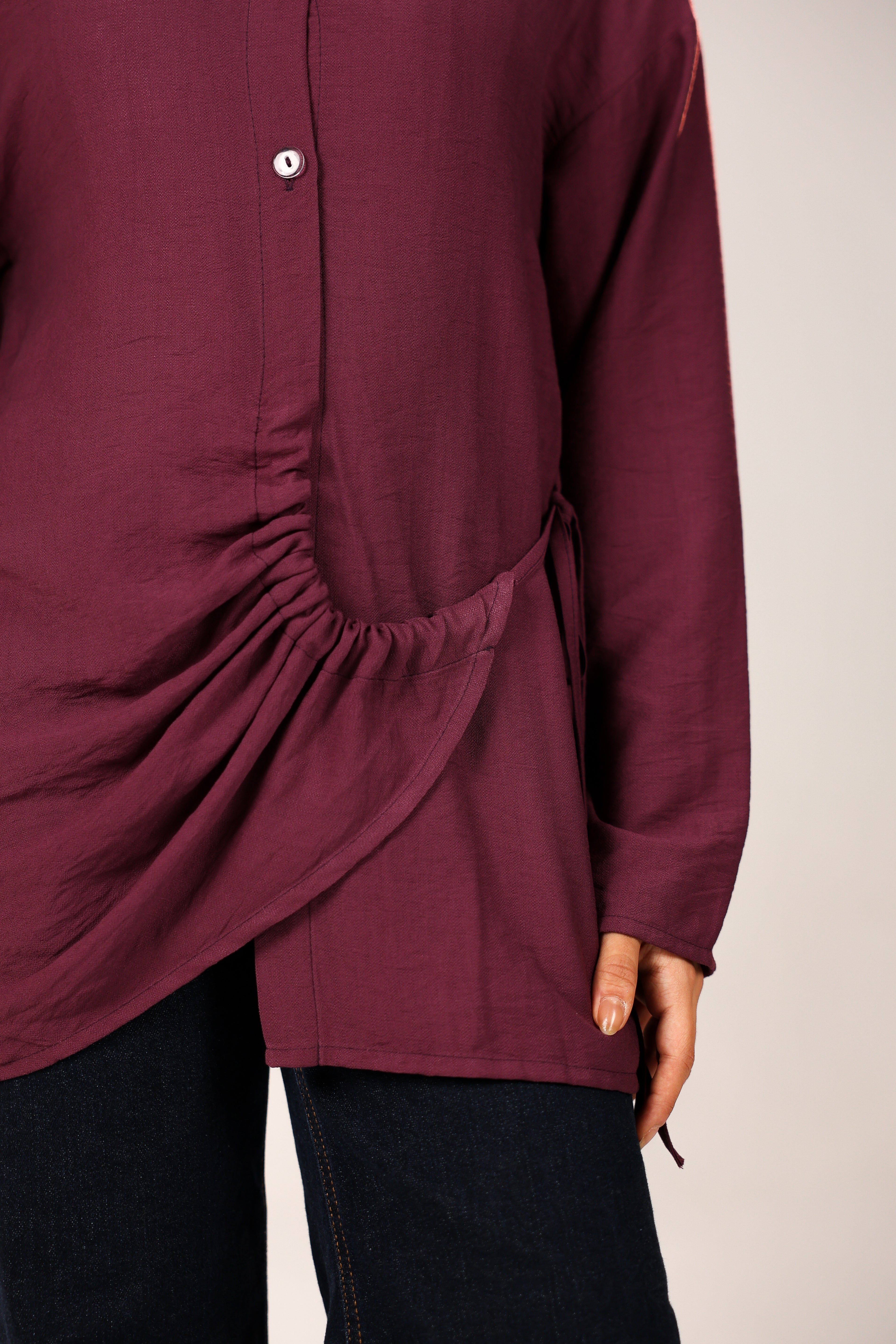 The daily linen blouse