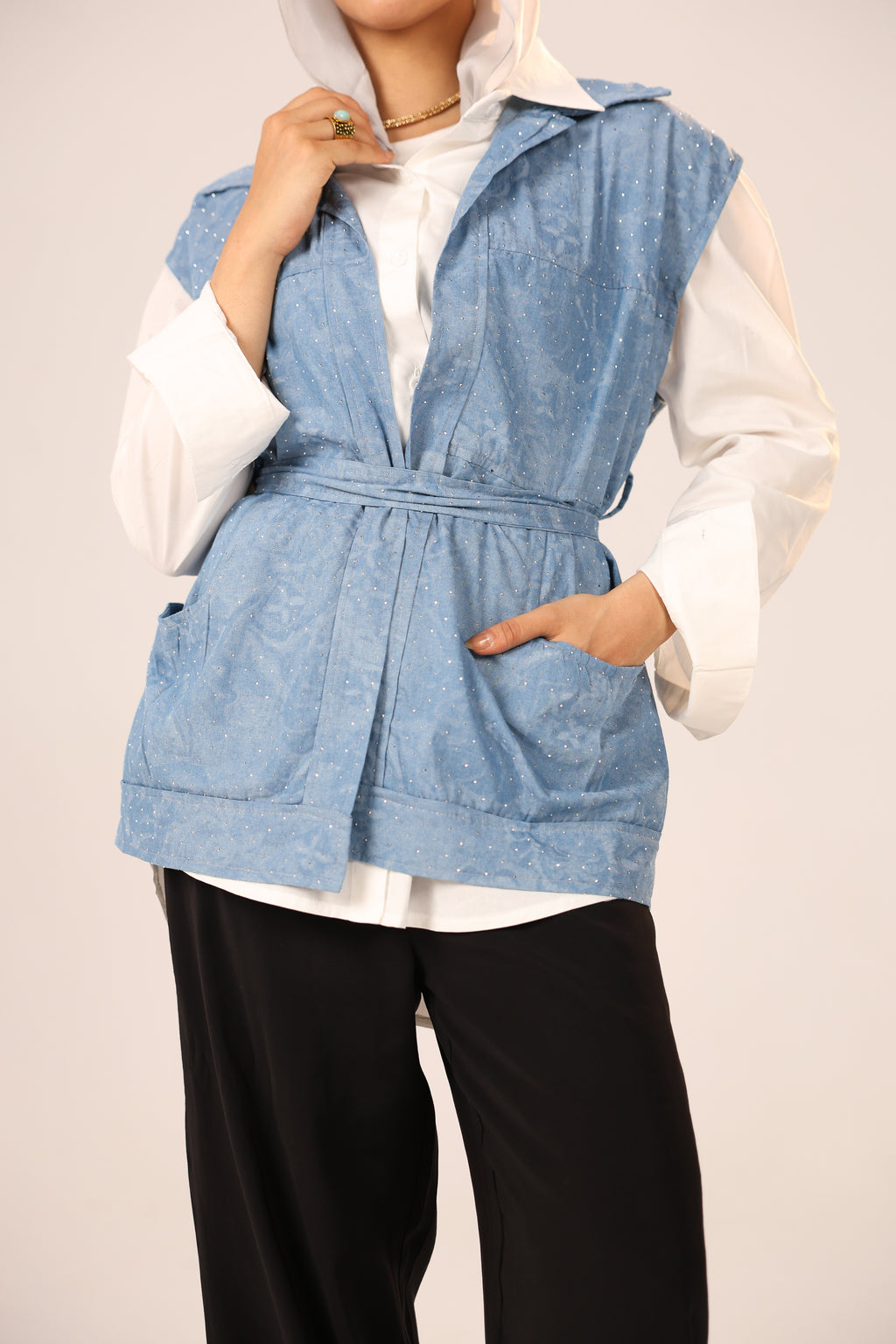 Denim vest