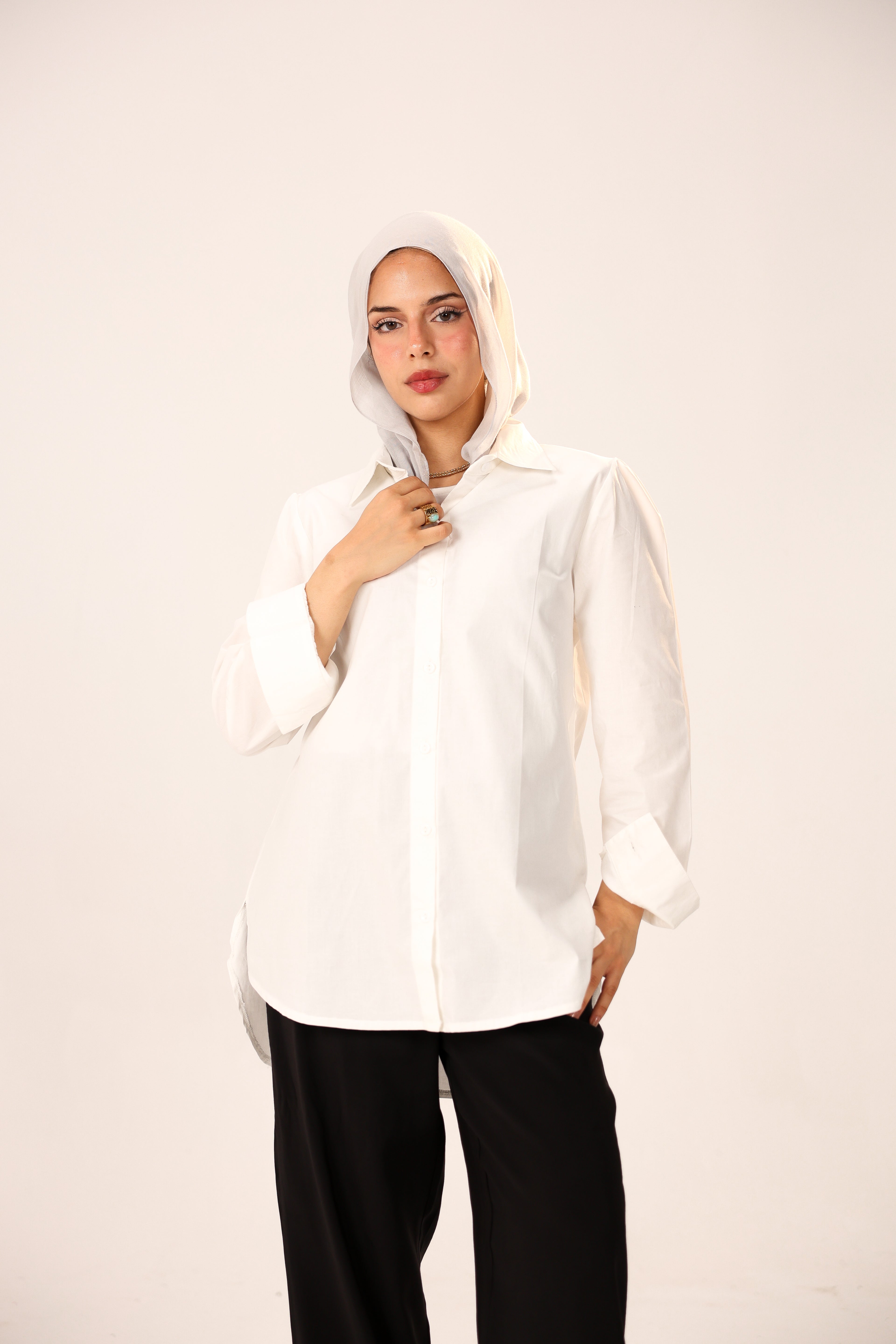 Basic white chemise
