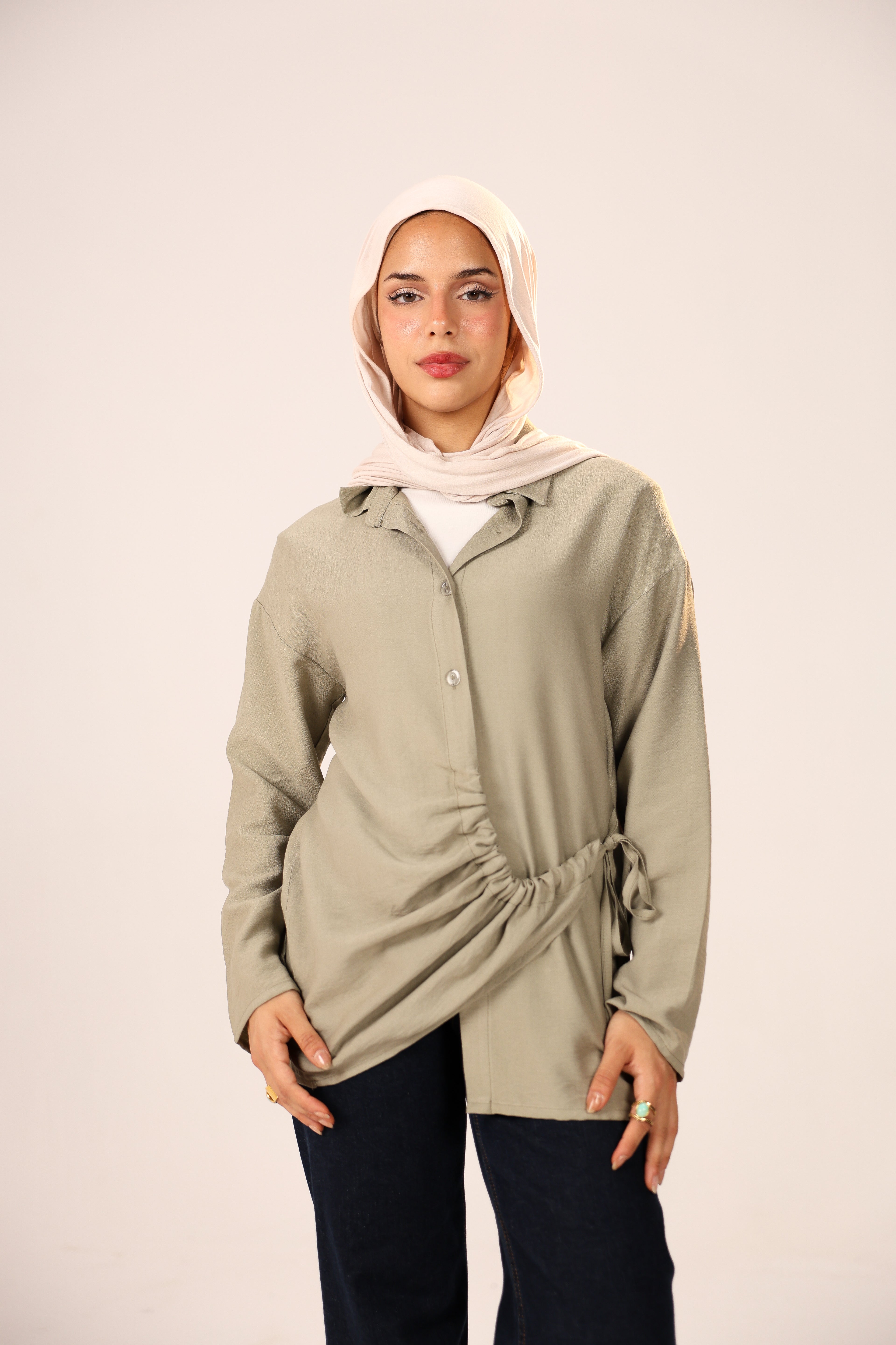 The daily linen blouse