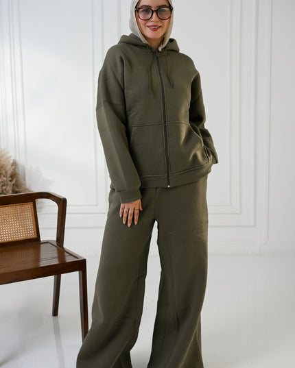 Olive Cozy Flow Set