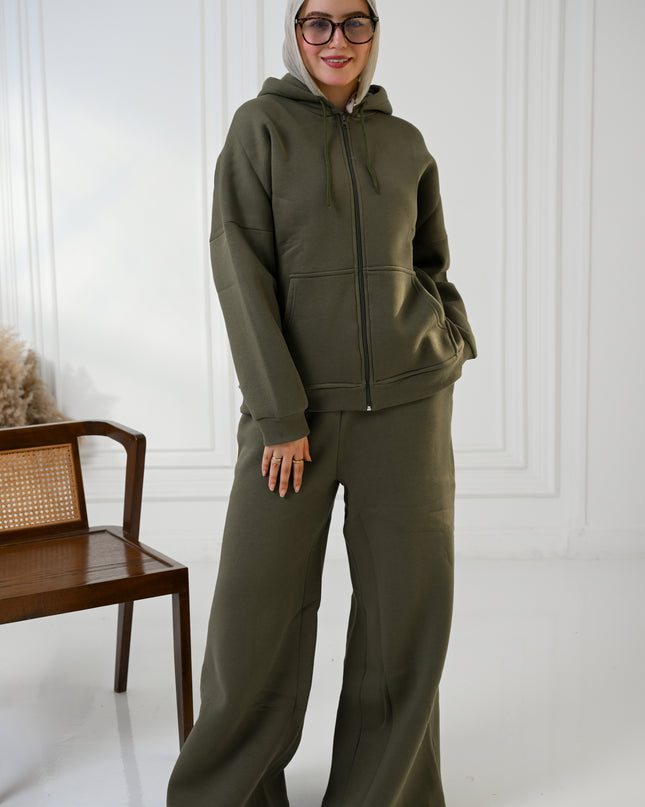 Olive Cozy Flow Set