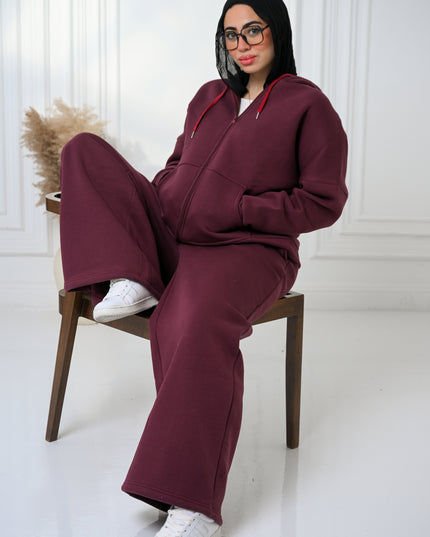 Burgundy Cozy Flow Set