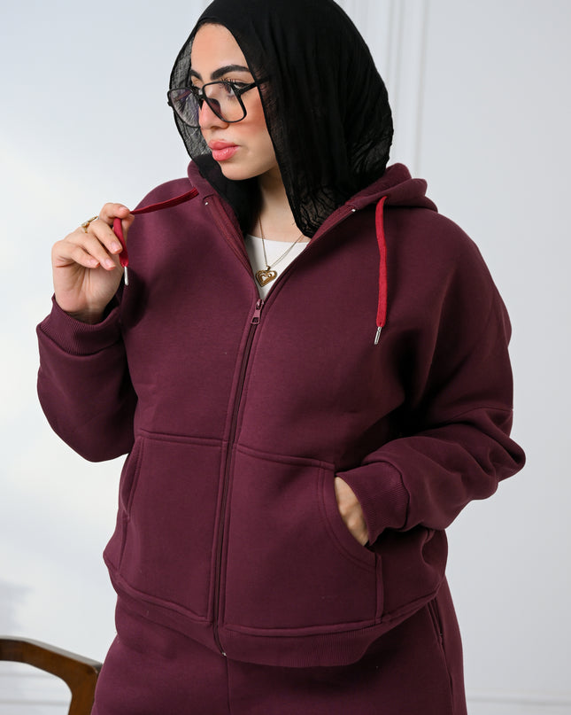 Burgundy Cozy Flow Set