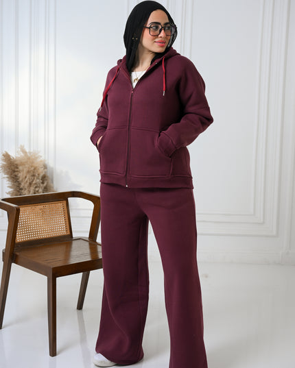 Burgundy Cozy Flow Set