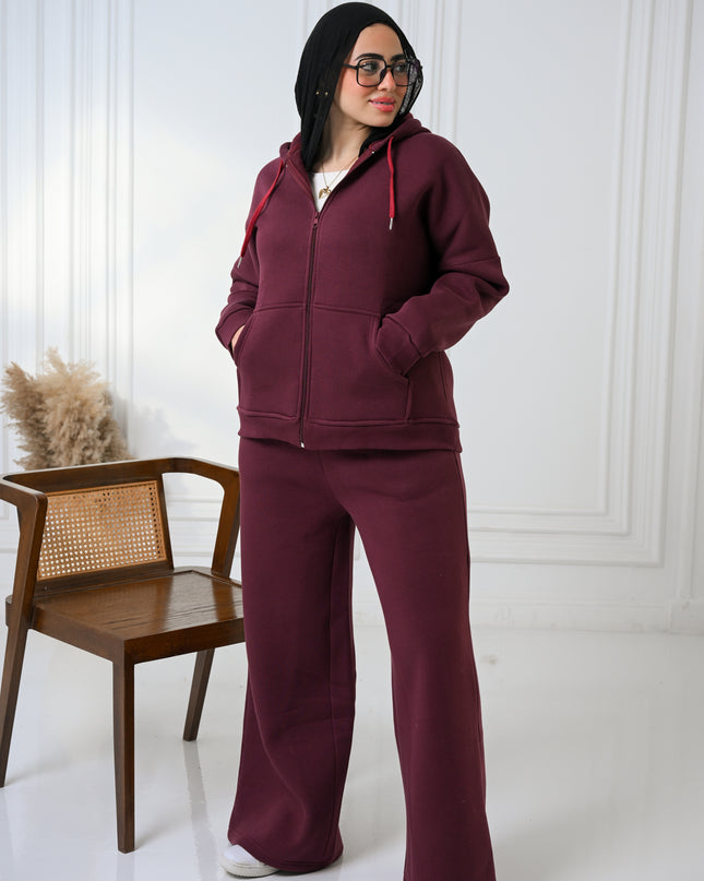 Burgundy Cozy Flow Set