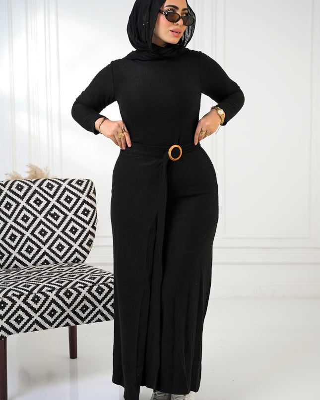 Black Knitted Grace Dress