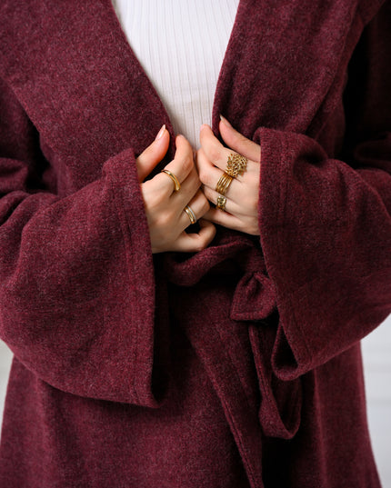 Burgundy Classic Warmth Cardigan