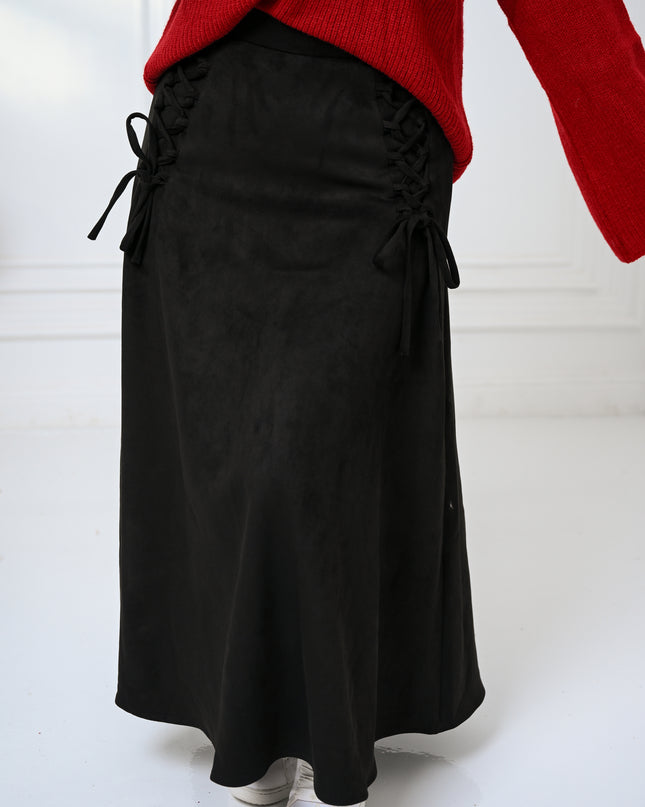 Black Velvet Grace Skirt