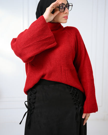 Burgundy Gentle Glow  Sweater