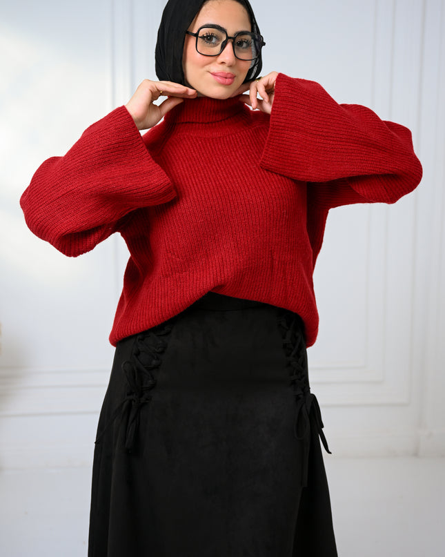 Burgundy Gentle Glow  Sweater