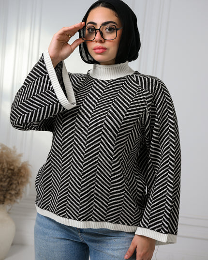 Black Soft Whispers Sweater