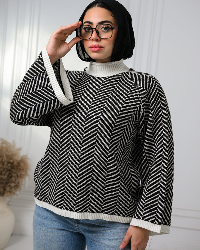 Black Soft Whispers Sweater