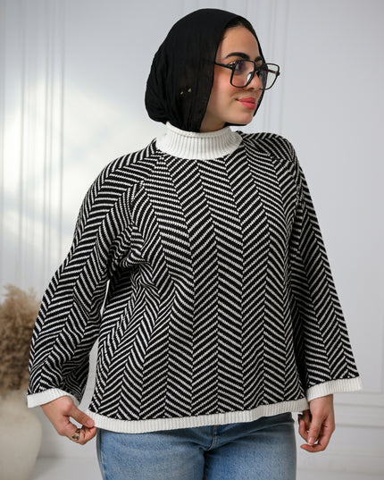 Black Soft Whispers Sweater