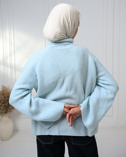 Baby Blue Gentle Glow  Sweater
