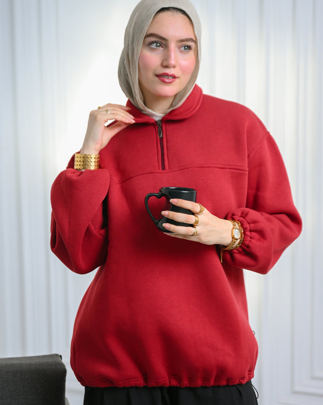 Red Everyday Cozy Hoodie