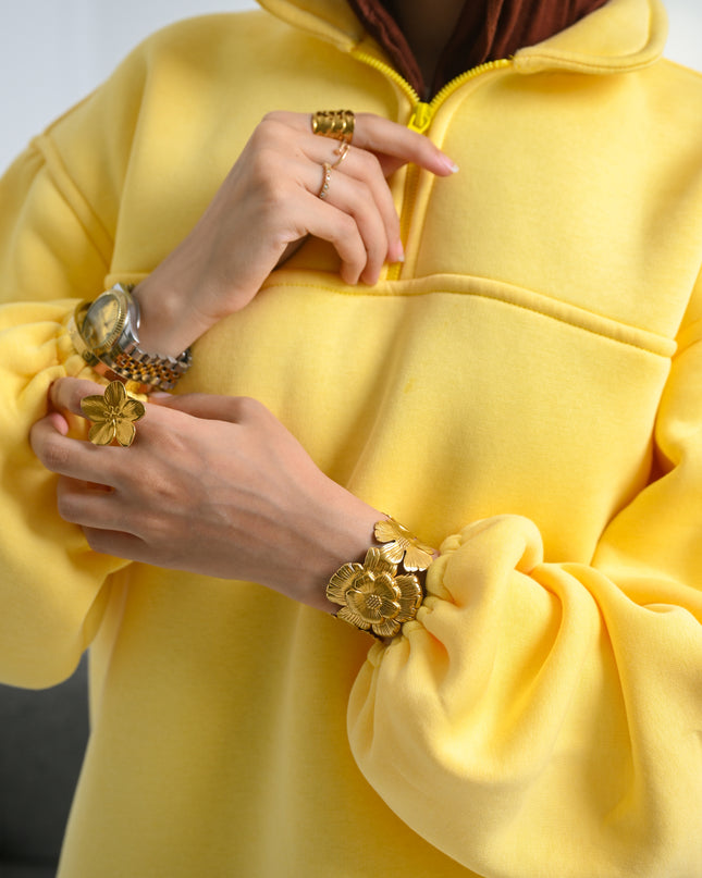 Yellow  Everyday Cozy Hoodie