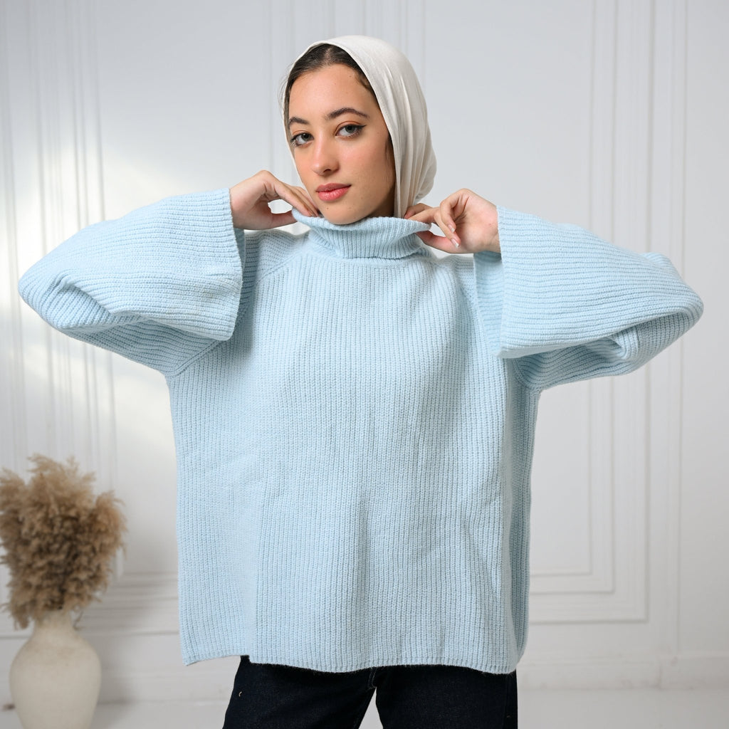 Baby Blue Gentle Glow Sweater - ATHWAB