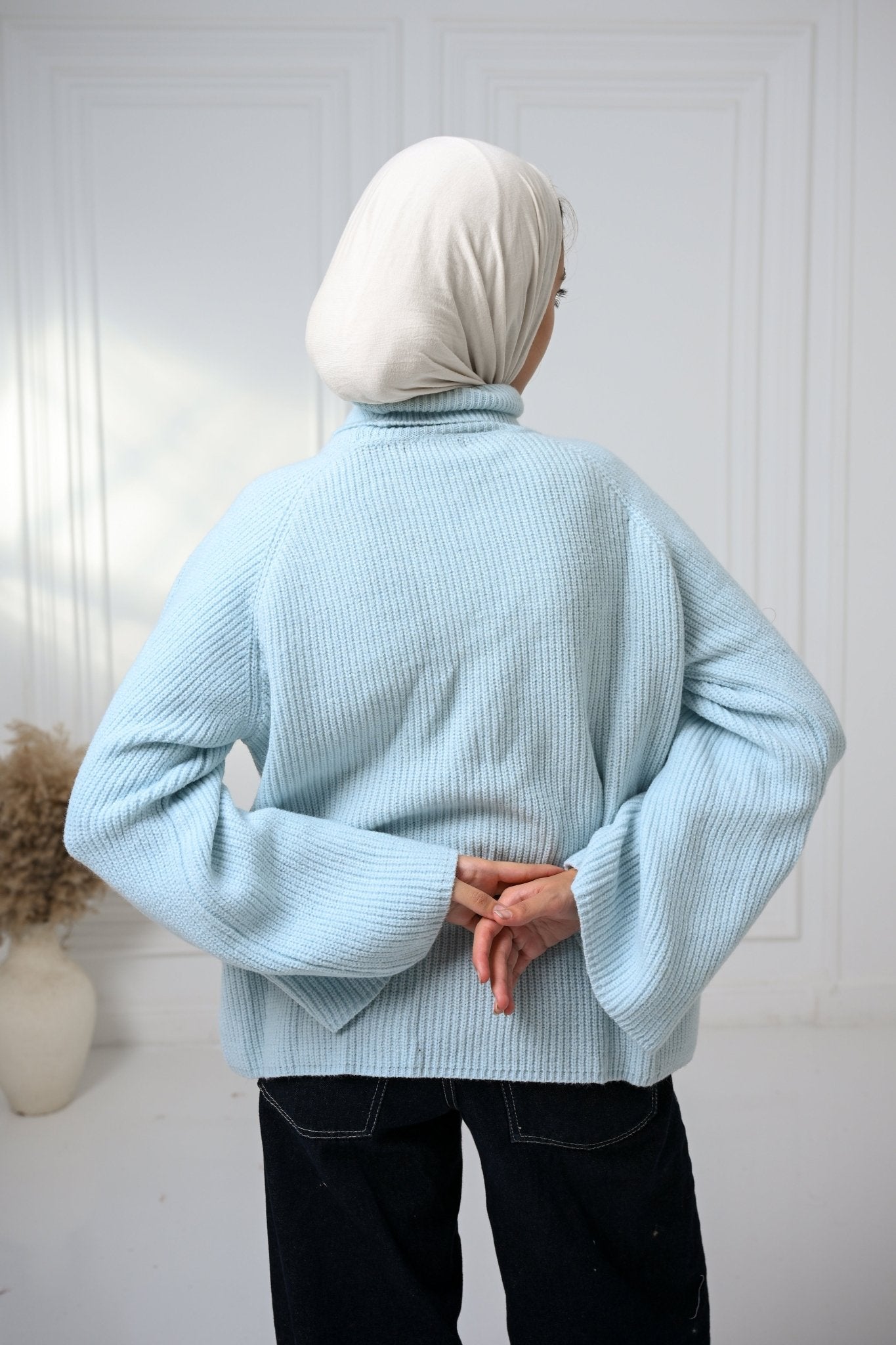 Baby Blue Gentle Glow Sweater - ATHWAB