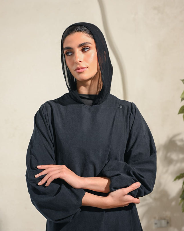 Black Sukoon Abaya - ATHWAB