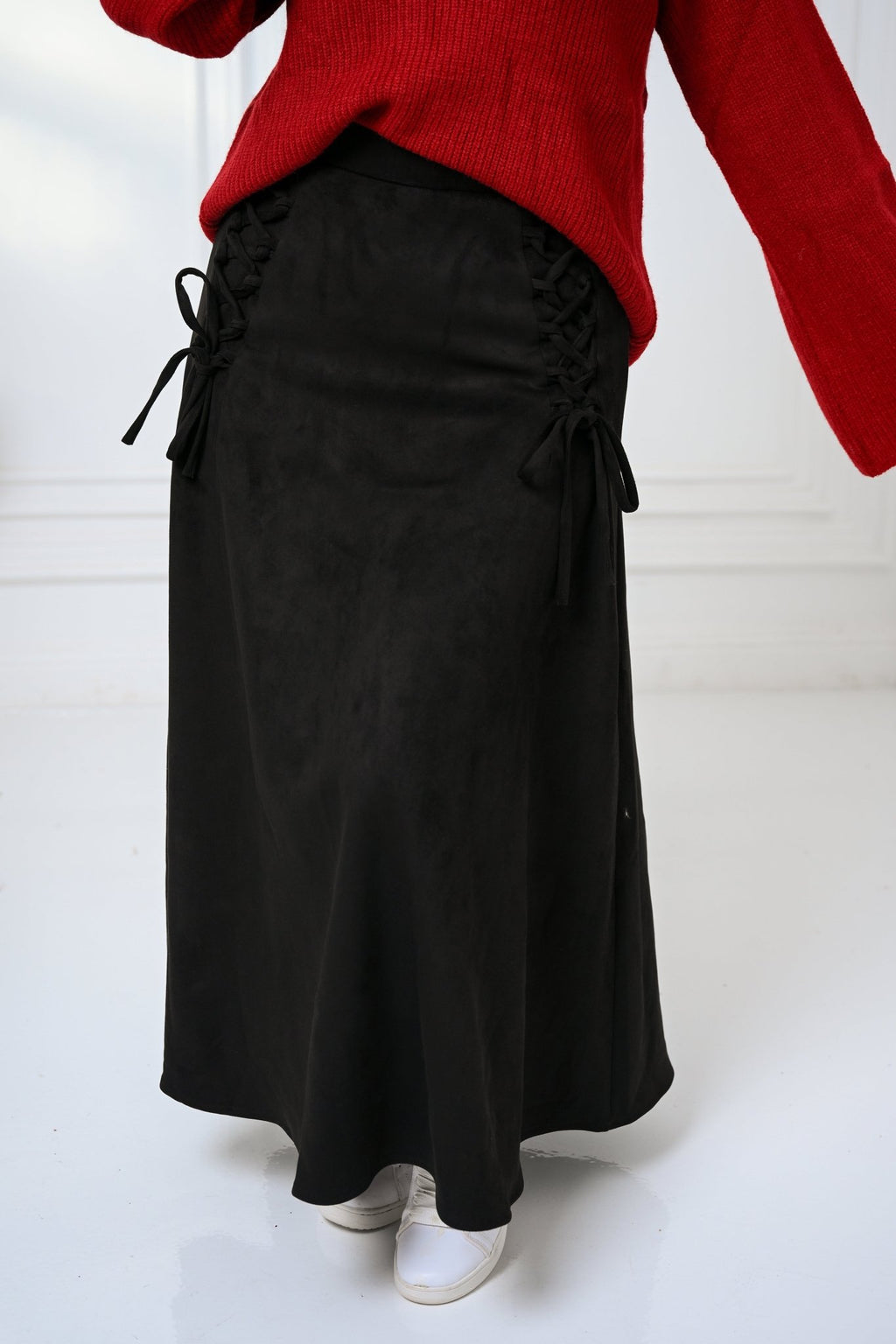Black Velvet Grace Skirt - ATHWAB