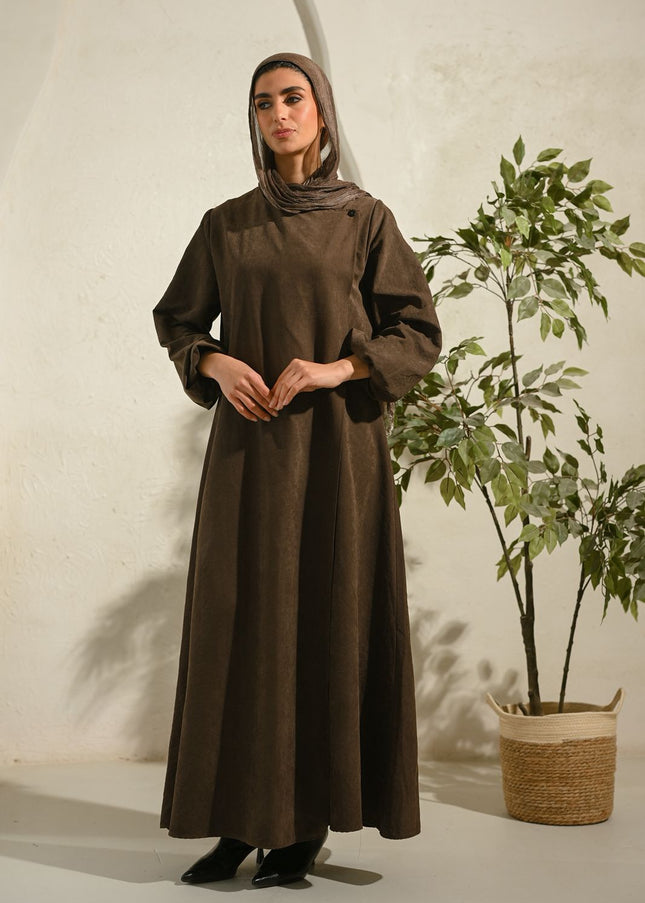Brown Sukoon Abaya - ATHWAB