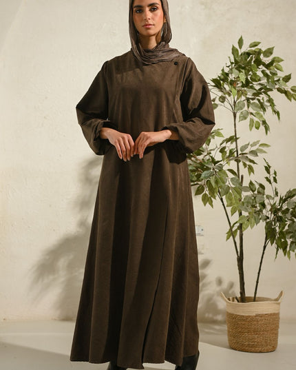 Brown Sukoon Abaya - ATHWAB