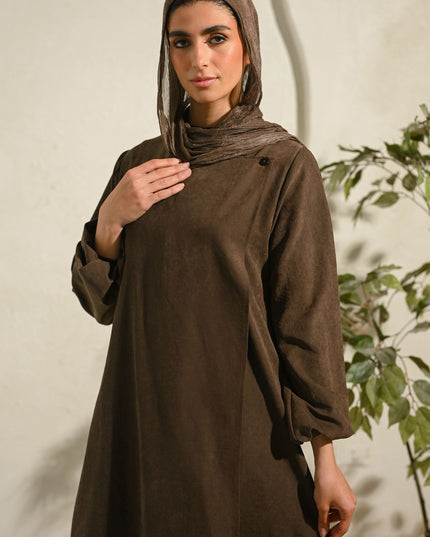 Brown Sukoon Abaya - ATHWAB