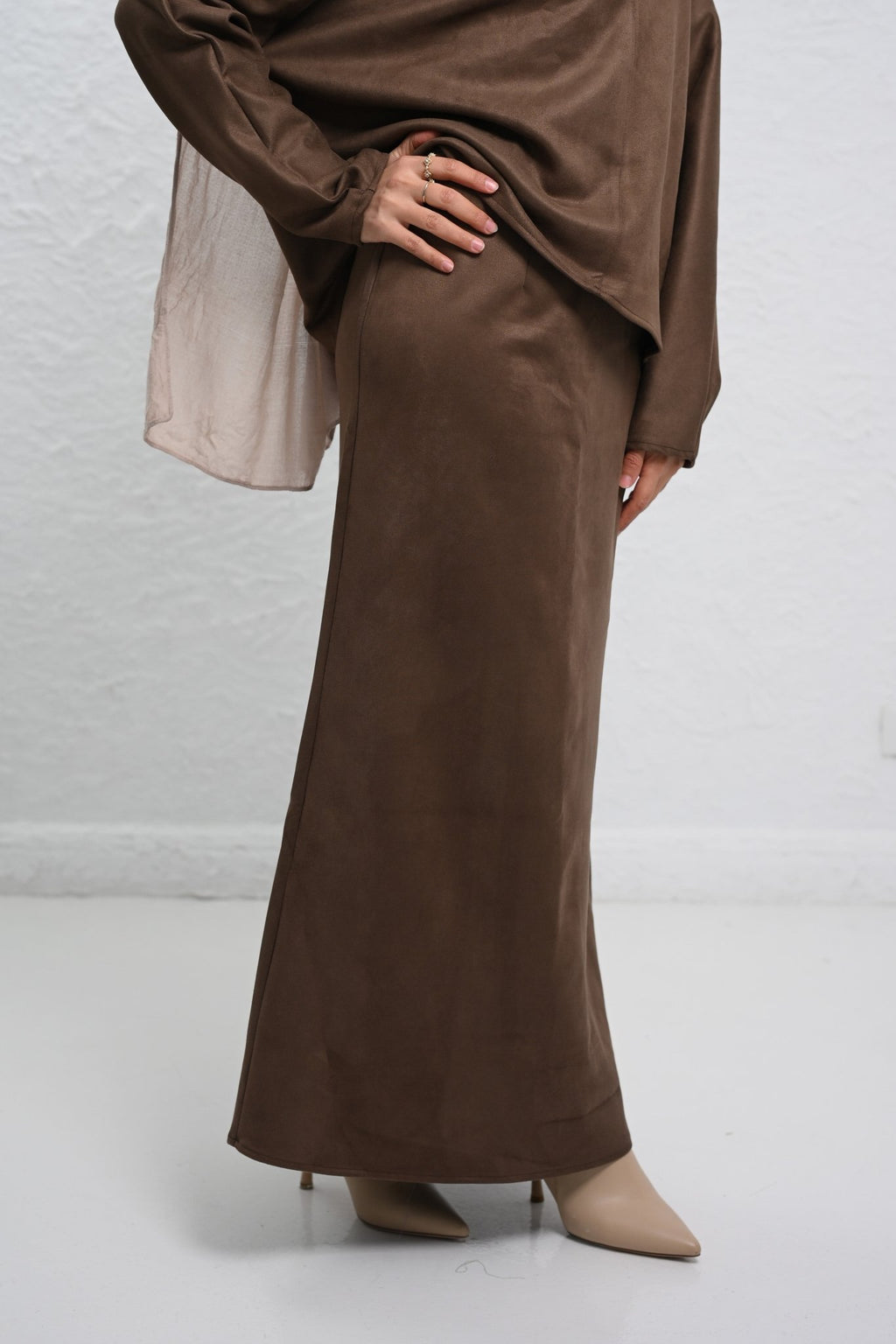 Brown Velvet Grace Set - ATHWAB