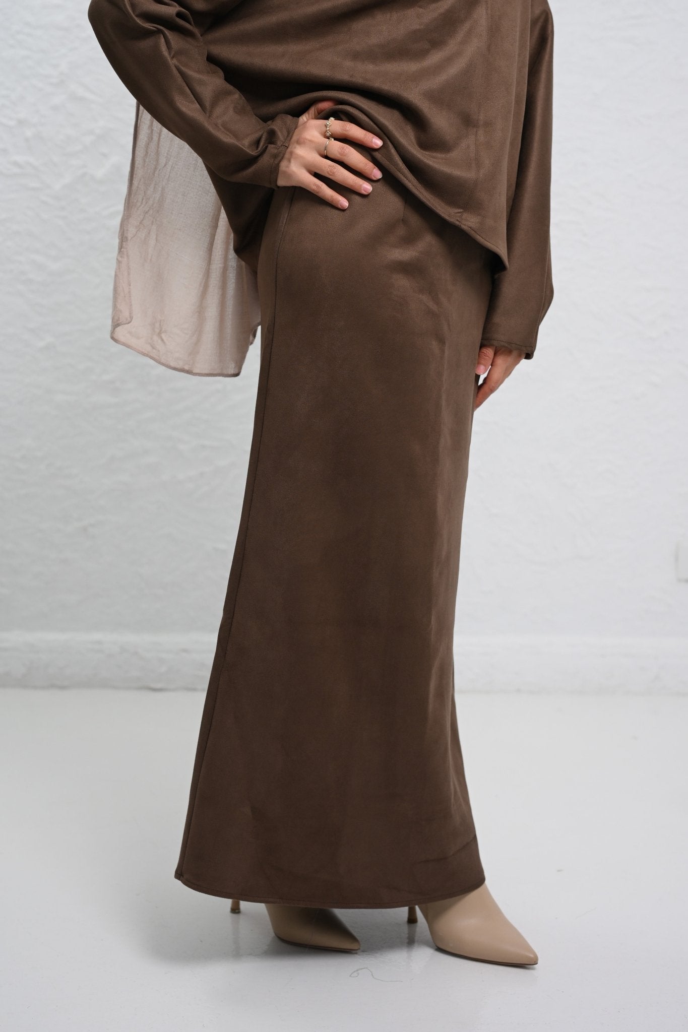 Brown Velvet Grace Set - ATHWAB