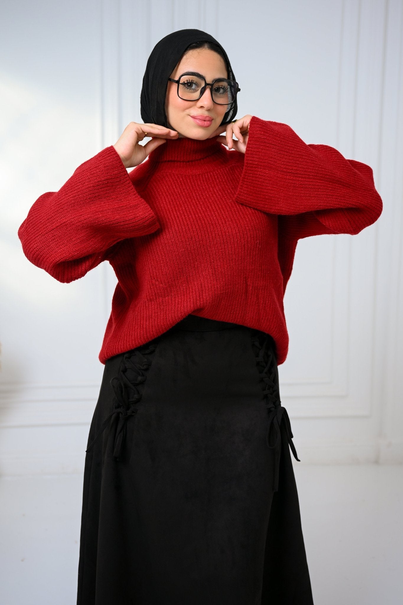 Burgundy Gentle Glow Sweater - ATHWAB