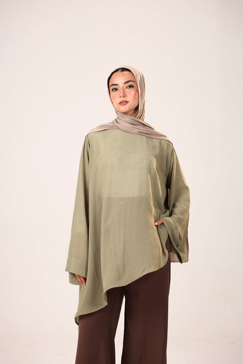 chiffon blouse - ATHWAB