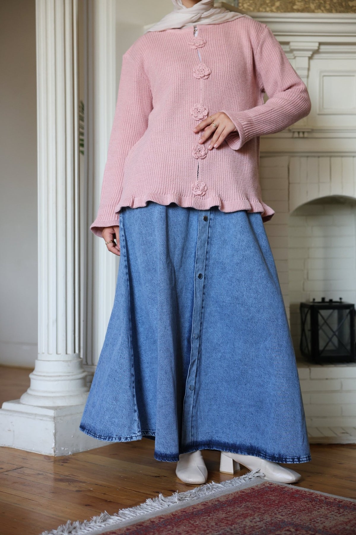 Denim Skirt - ATHWAB