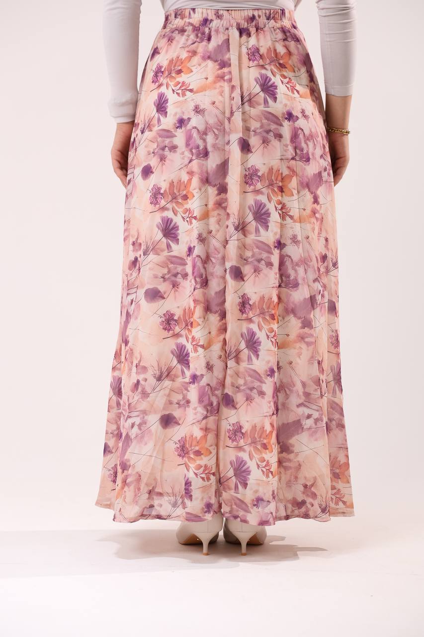 Flowy chiffon skirt - ATHWAB