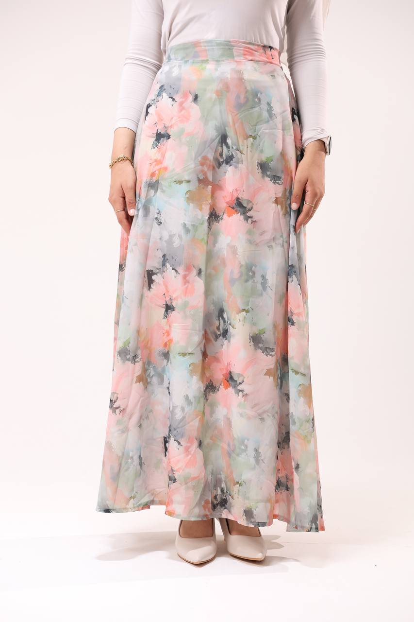 Flowy chiffon skirt - ATHWAB