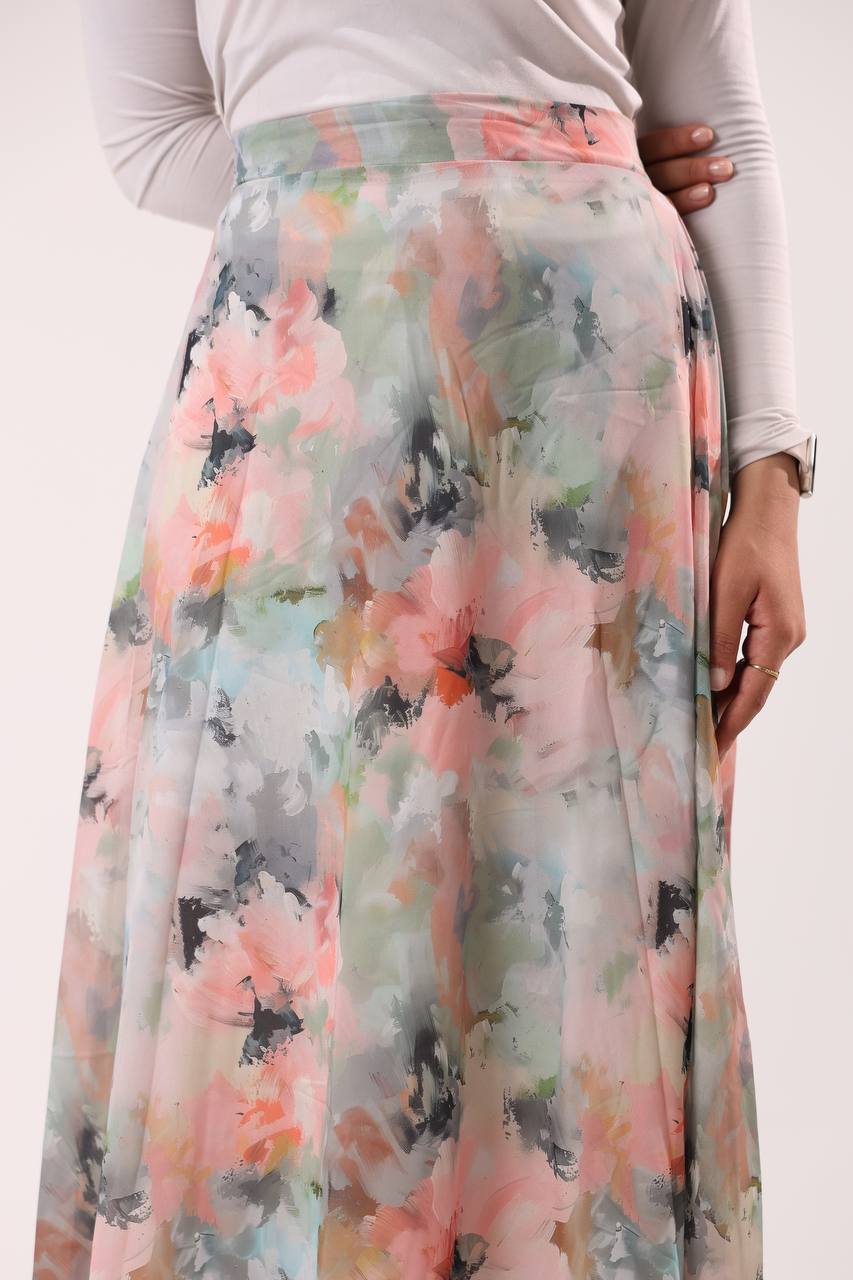 Flowy chiffon skirt - ATHWAB