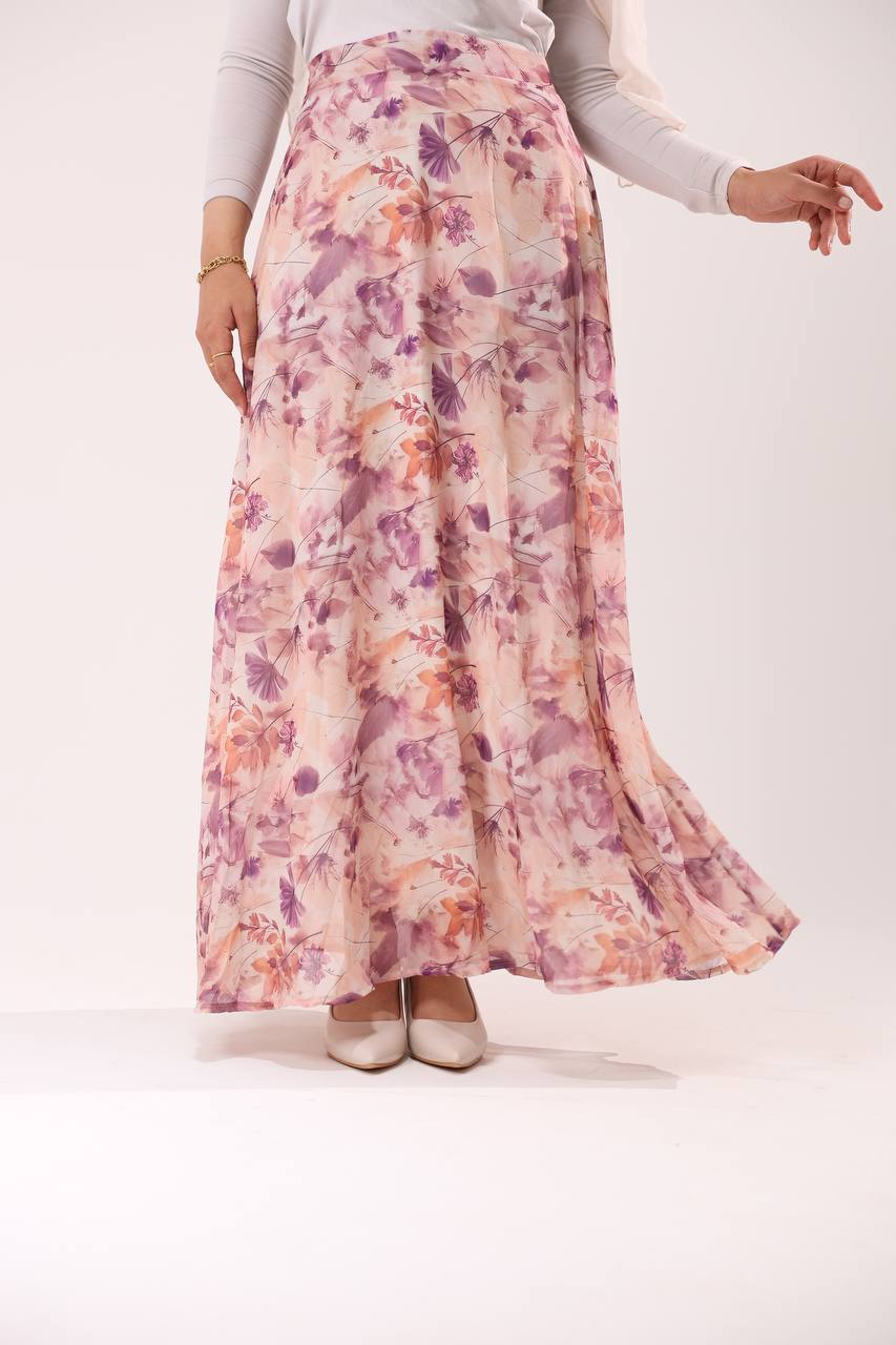 Flowy chiffon skirt - ATHWAB