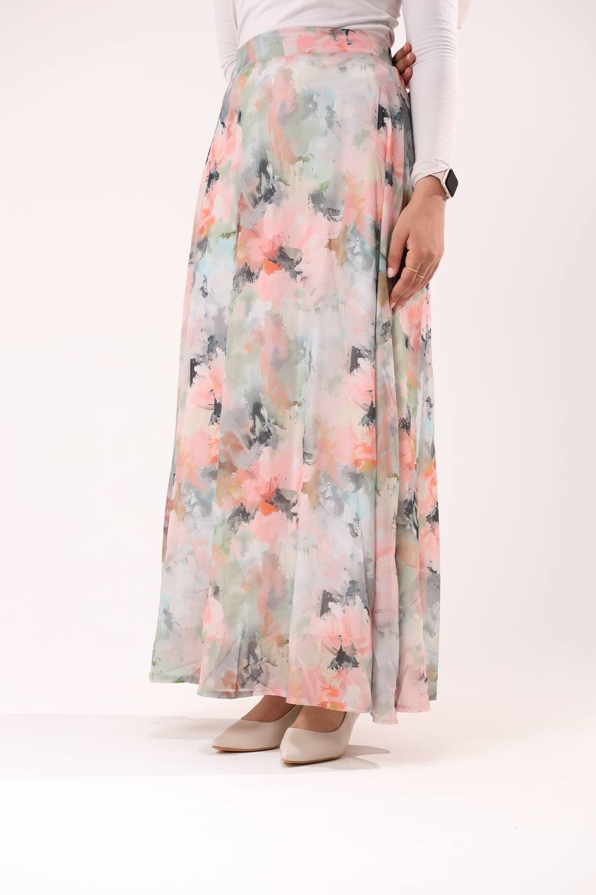 Flowy chiffon skirt - ATHWAB