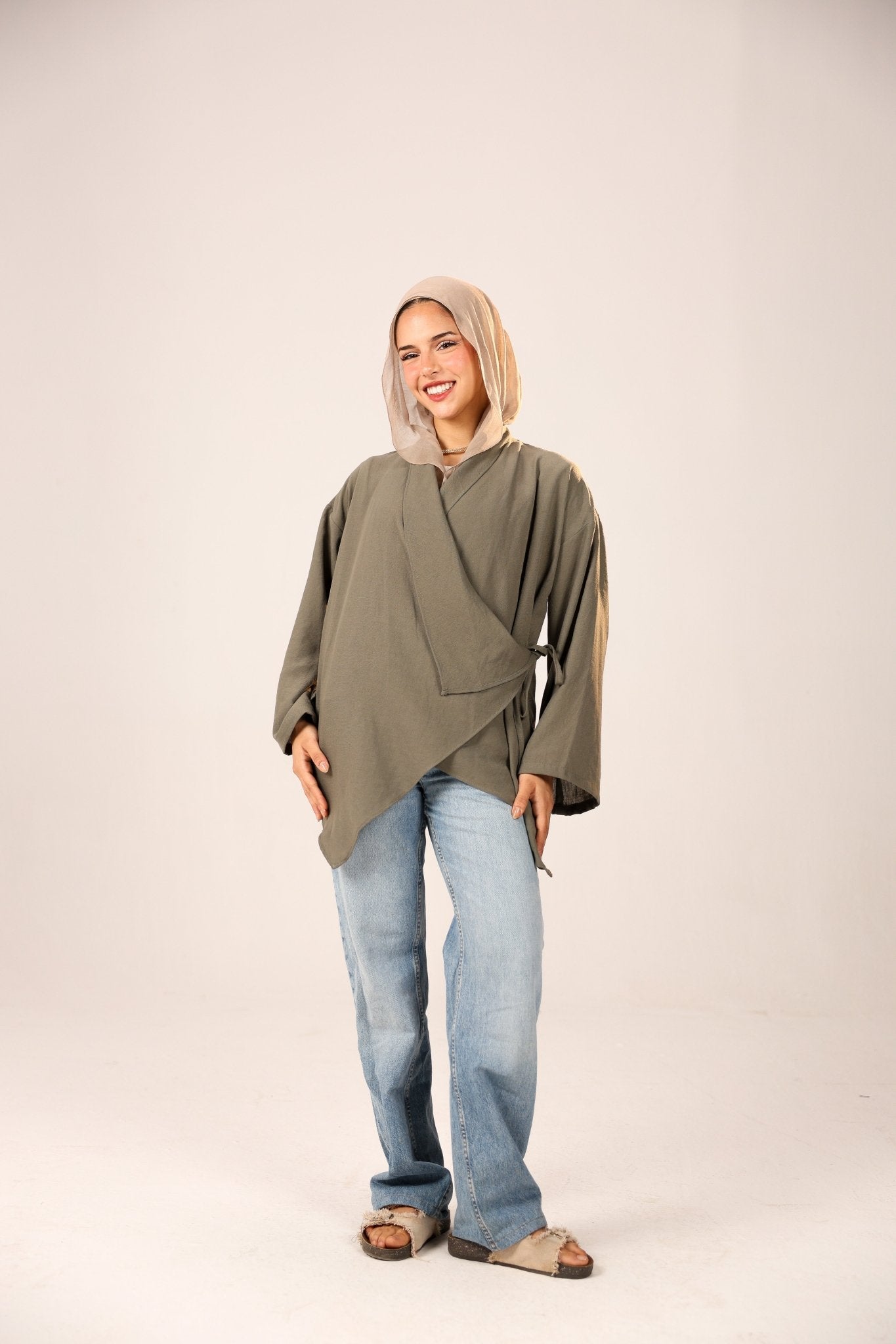 Grace linen blouse - ATHWAB