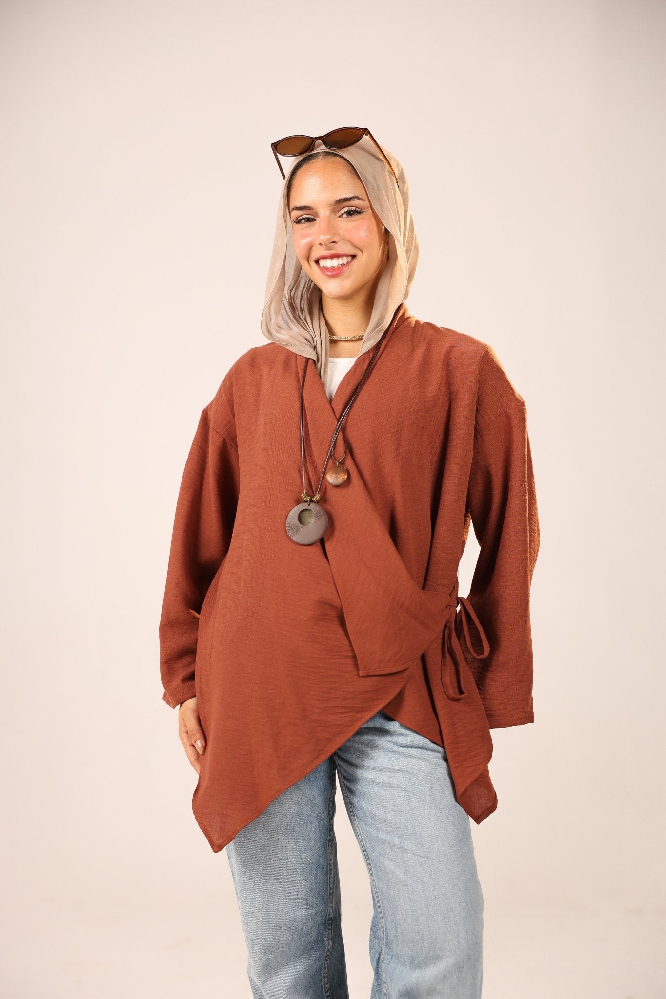 Grace linen blouse - ATHWAB