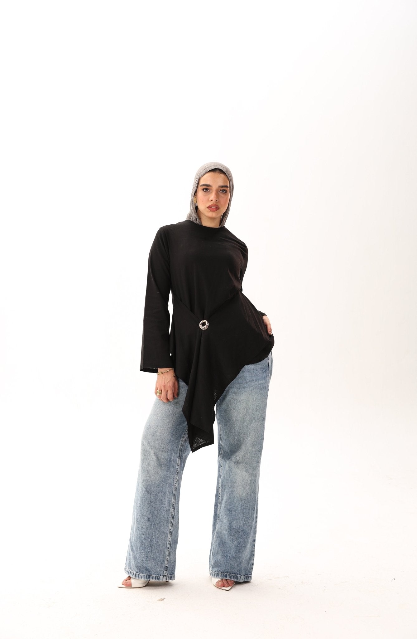 Linen Rose Blouse - ATHWAB