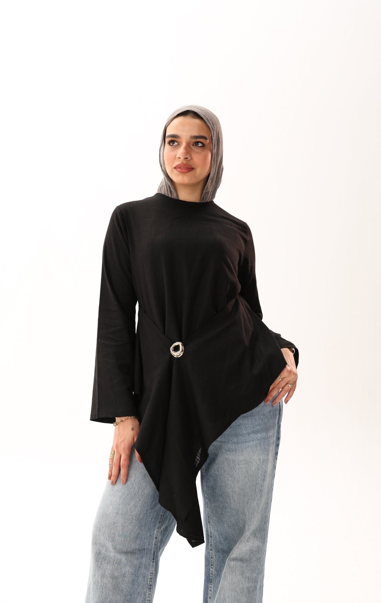 Linen Rose Blouse - ATHWAB