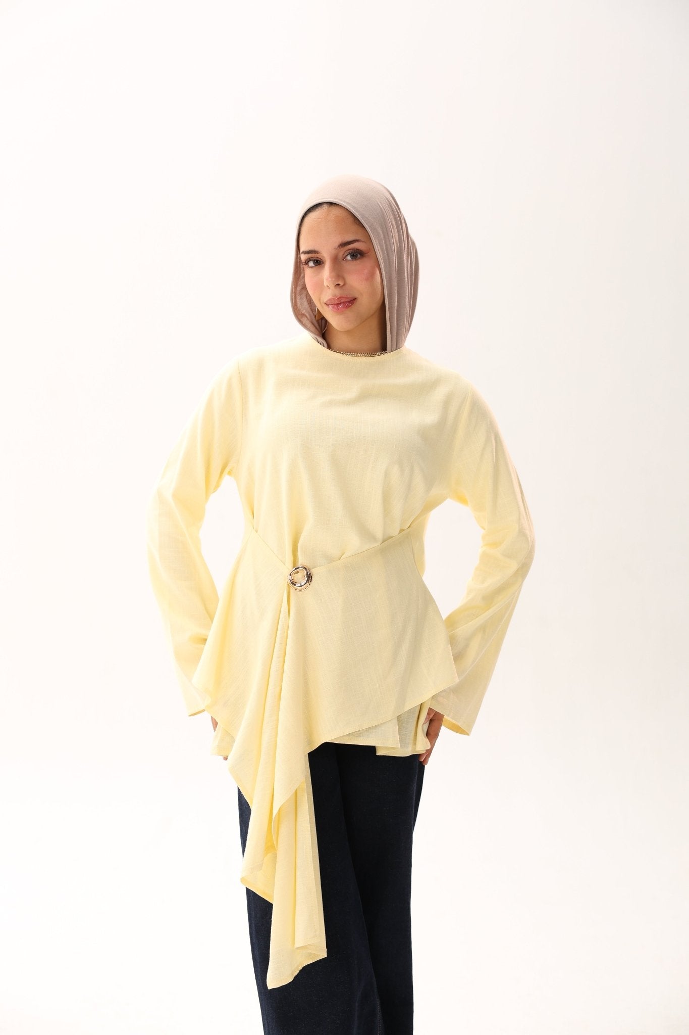 Linen Rose Blouse - ATHWAB