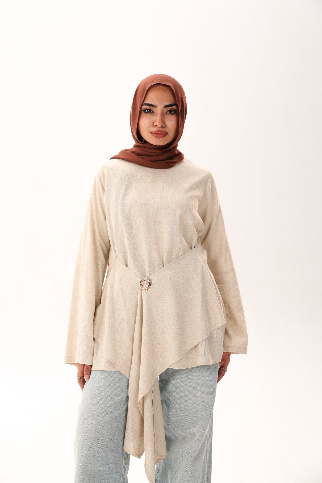 Linen Rose Blouse - ATHWAB