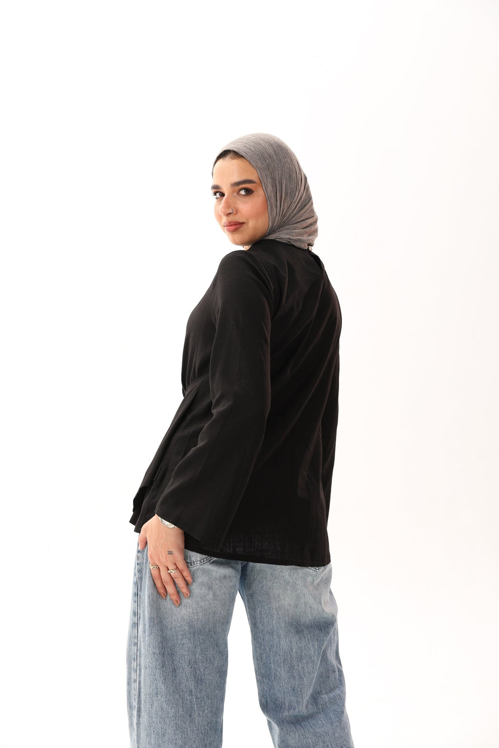 Linen Rose Blouse - ATHWAB
