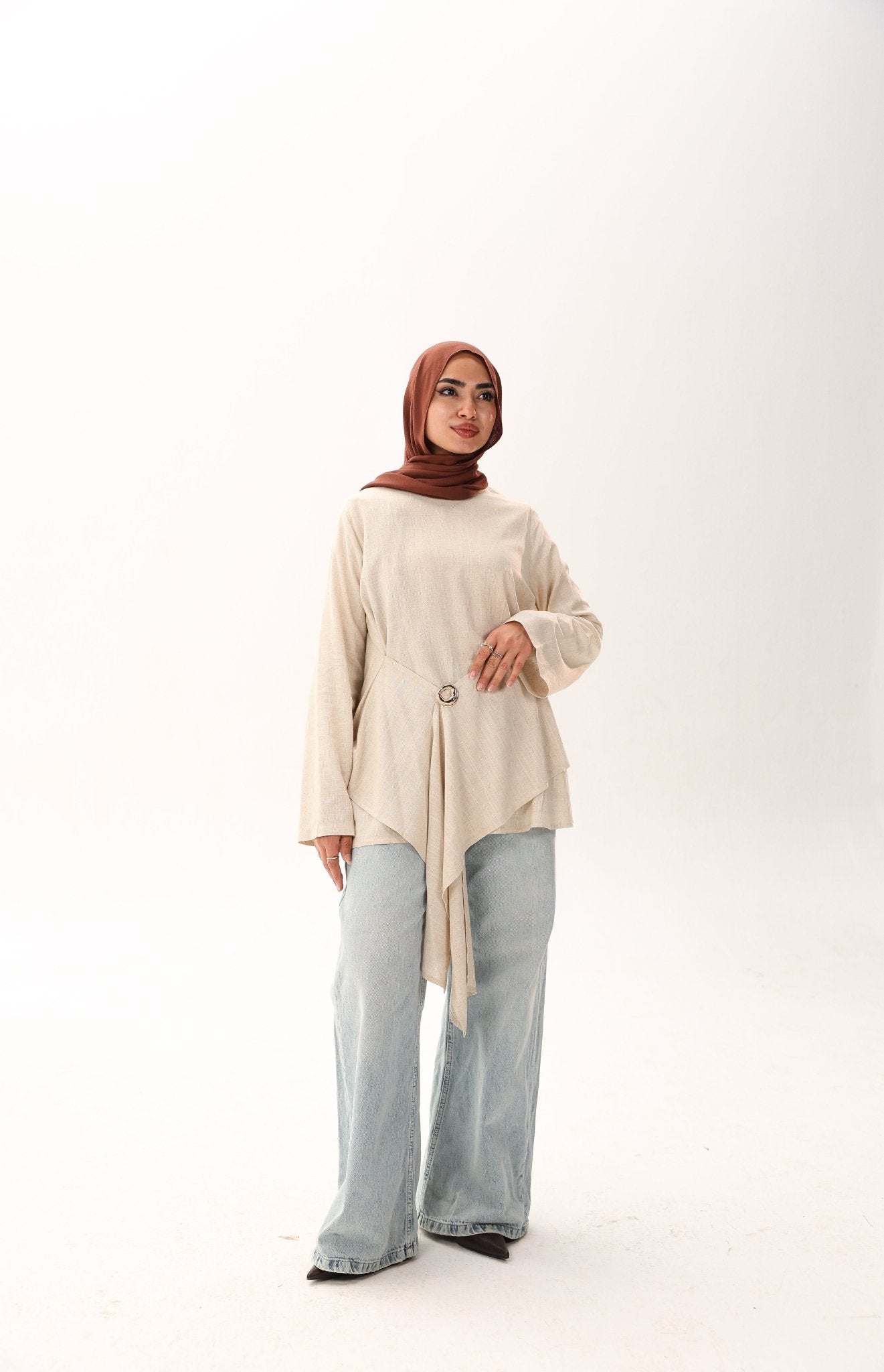 Linen Rose Blouse - ATHWAB