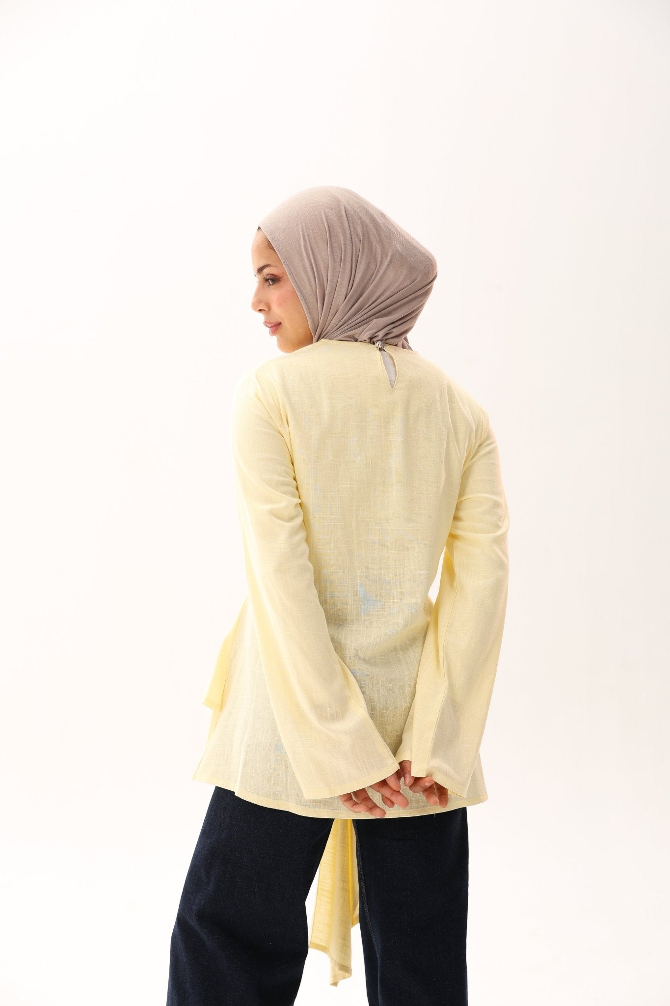 Linen Rose Blouse - ATHWAB