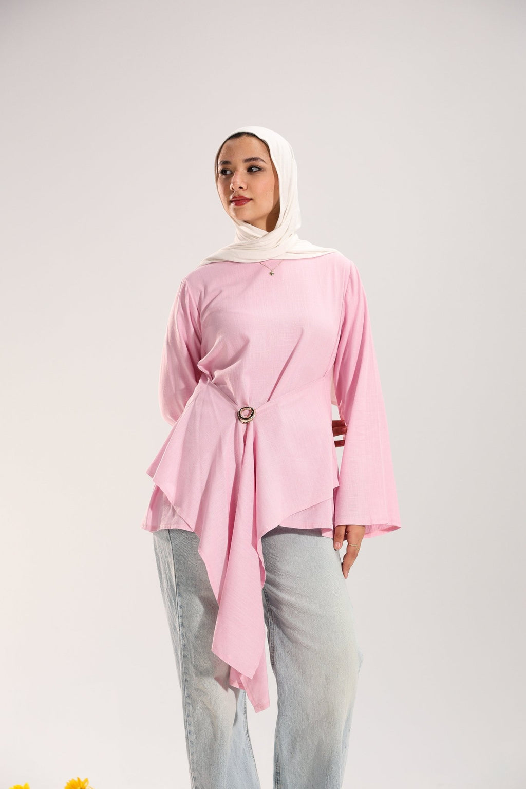 Linen Rose Blouse - ATHWAB